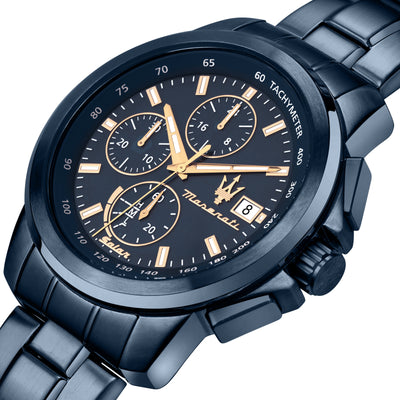 Maserati Successo Solar 44mm Chronograph Watch