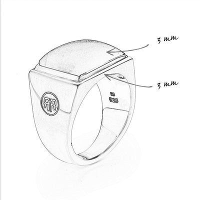 Rebel and Rose Ring Square Tiger Lowneck