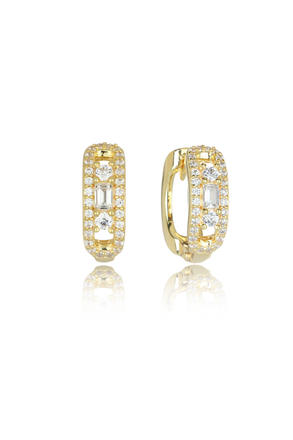 JASMINE HOOP EARRINGS GOLD