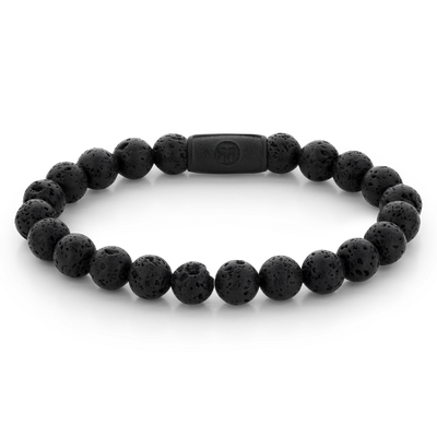 Rebel and Rose Black Moon - All-Black 8mm Bracelet