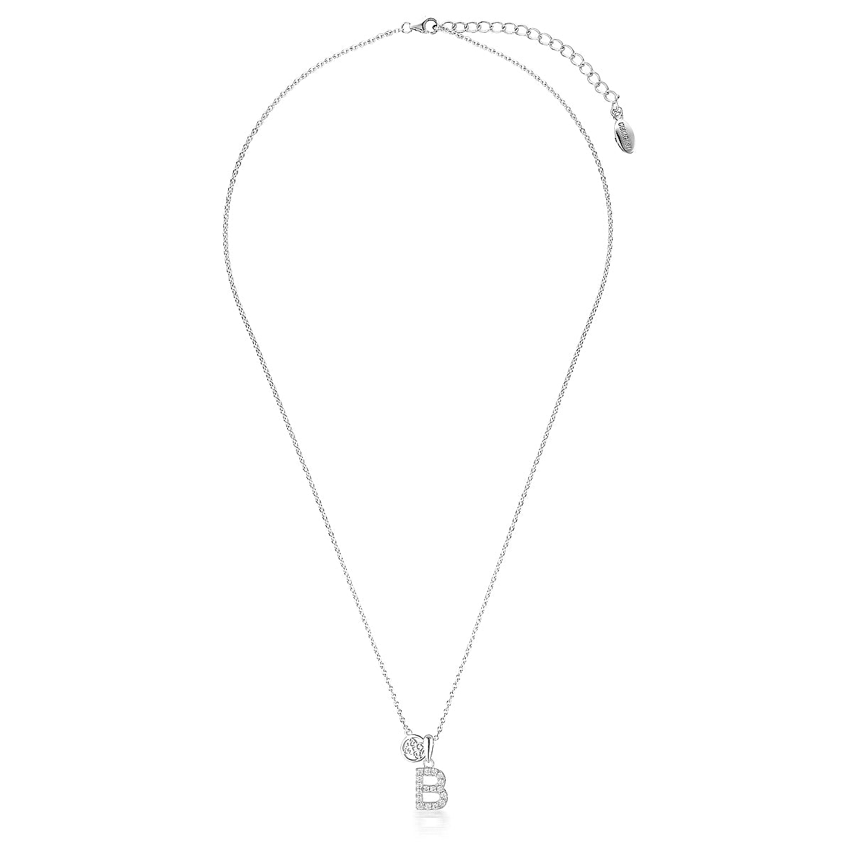 LUXURY LETTERS B INITIAL PENDANT SILVER