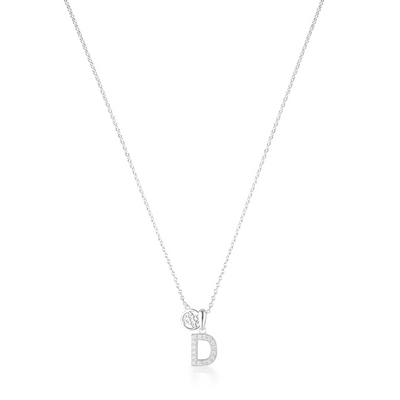 LUXURY LETTERS D INITIAL PENDANT SILVER