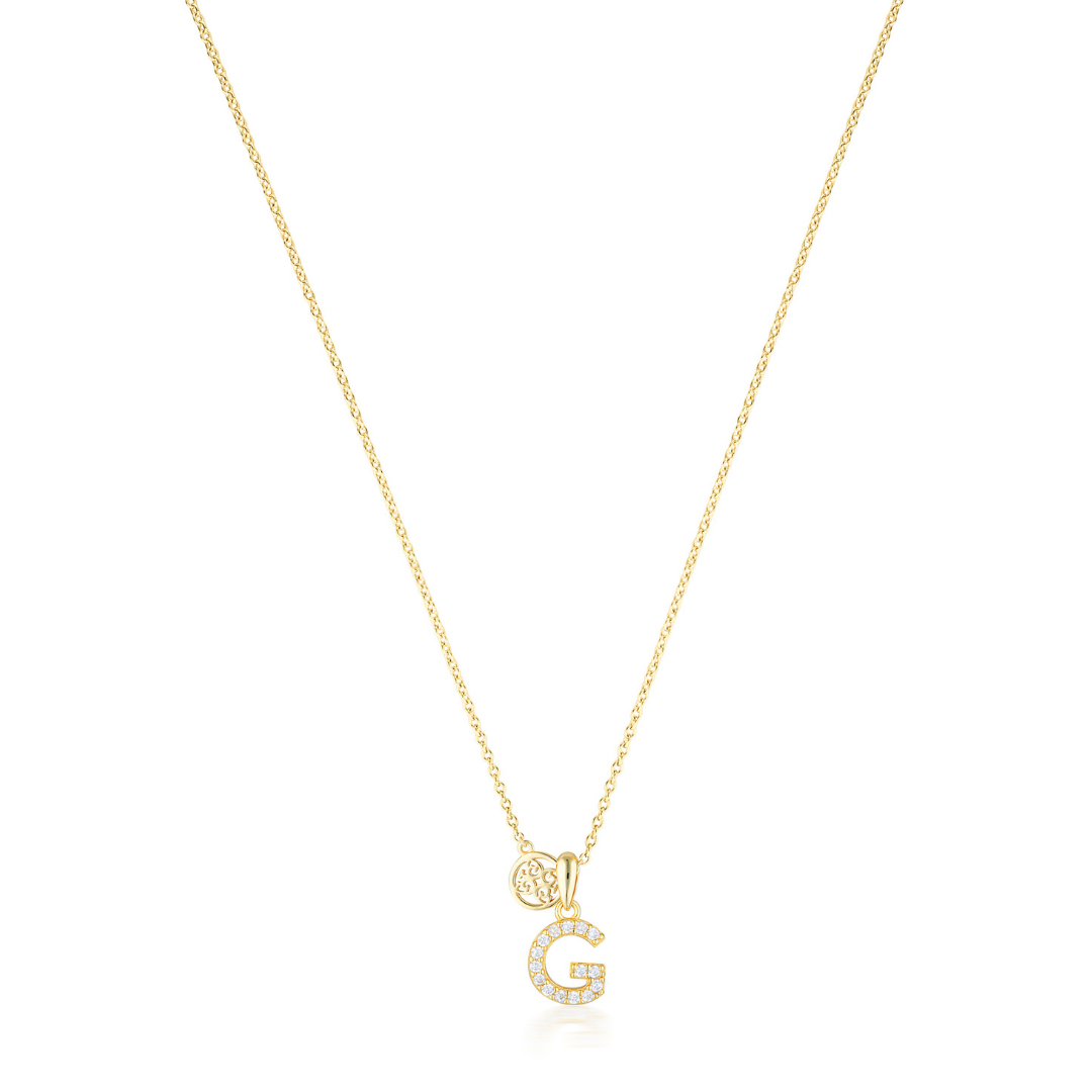 LUXURY LETTERS G INITIAL PENDANT GOLD