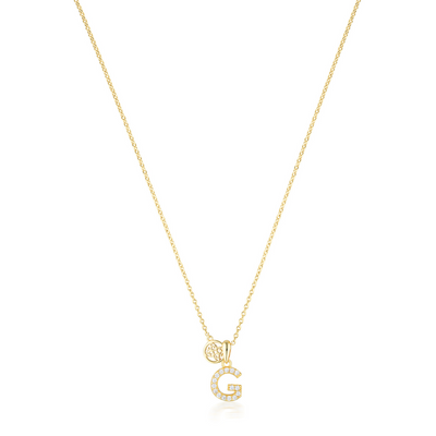 LUXURY LETTERS G INITIAL PENDANT GOLD