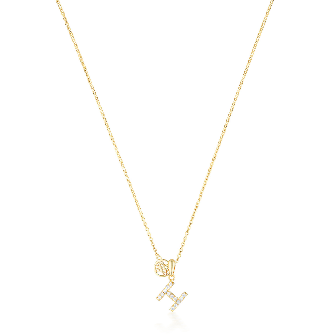 LUXURY LETTERS H INITIAL PENDANT GOLD