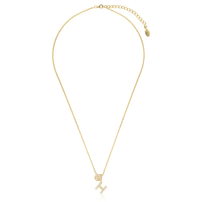 LUXURY LETTERS H INITIAL PENDANT GOLD