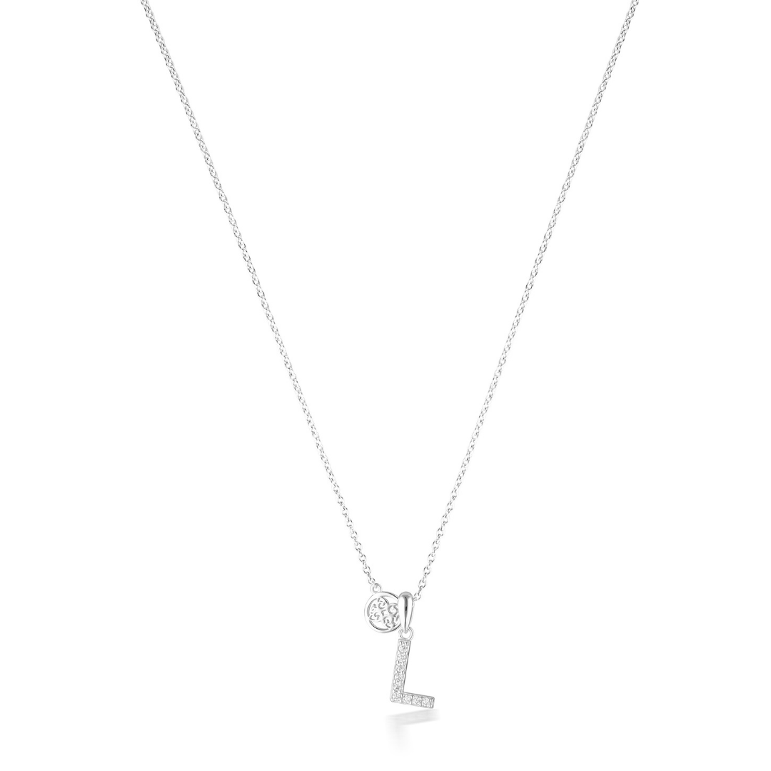 LUXURY LETTERS L INITIAL PENDANT SILVER