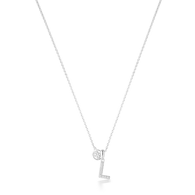 LUXURY LETTERS L INITIAL PENDANT SILVER