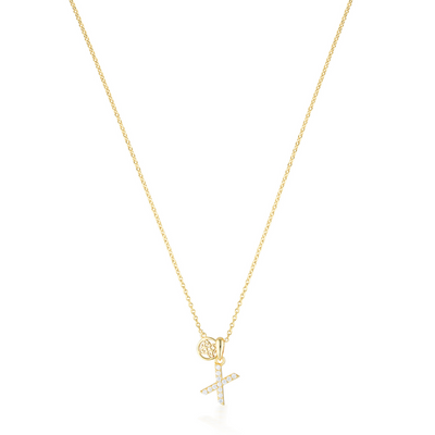 LUXURY LETTERS X INITIAL PENDANT GOLD