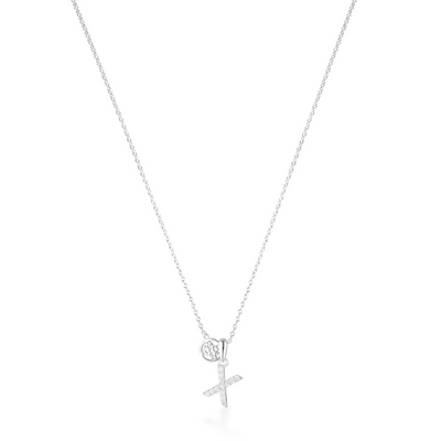 LUXURY LETTERS X INITIAL PENDANT SILVER