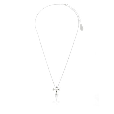 OCEANS FRESHWATER PEARL CROSS SILVER