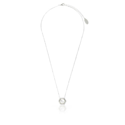 OCEANS TORQUAY MOTHER OF PEARL NECKLACE SILVER