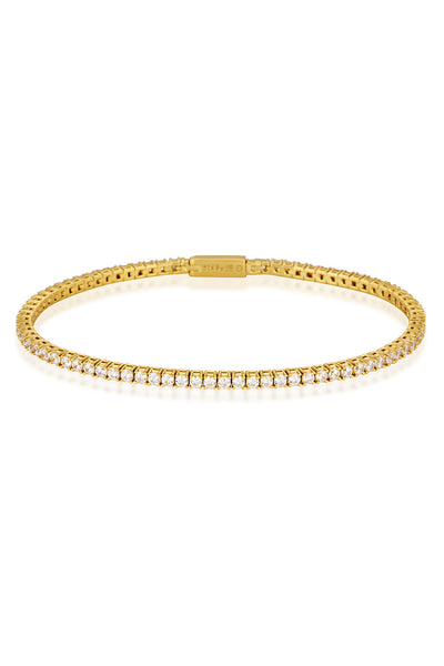MILESTONE 2MM TENNIS BRACELET IN GOLD