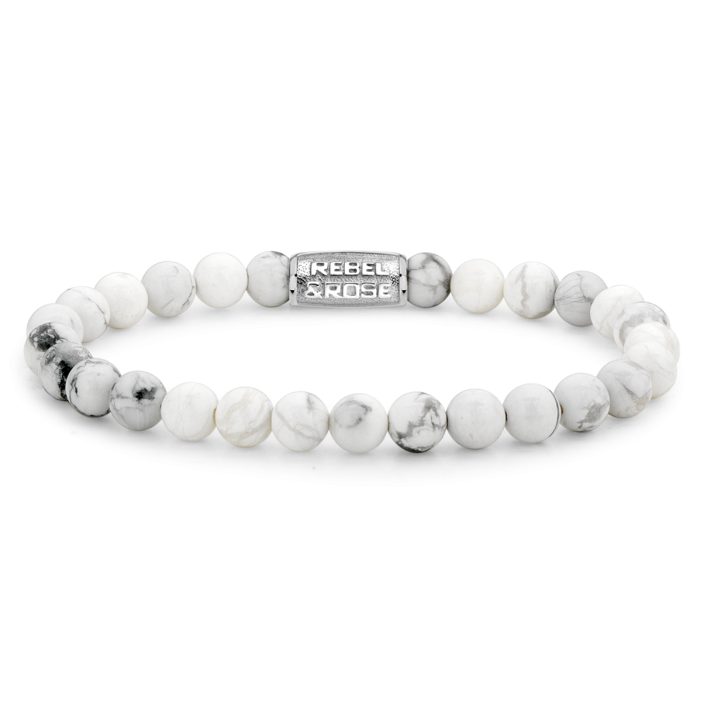 Rebel and Rose Virgin White 6mm Bracelet