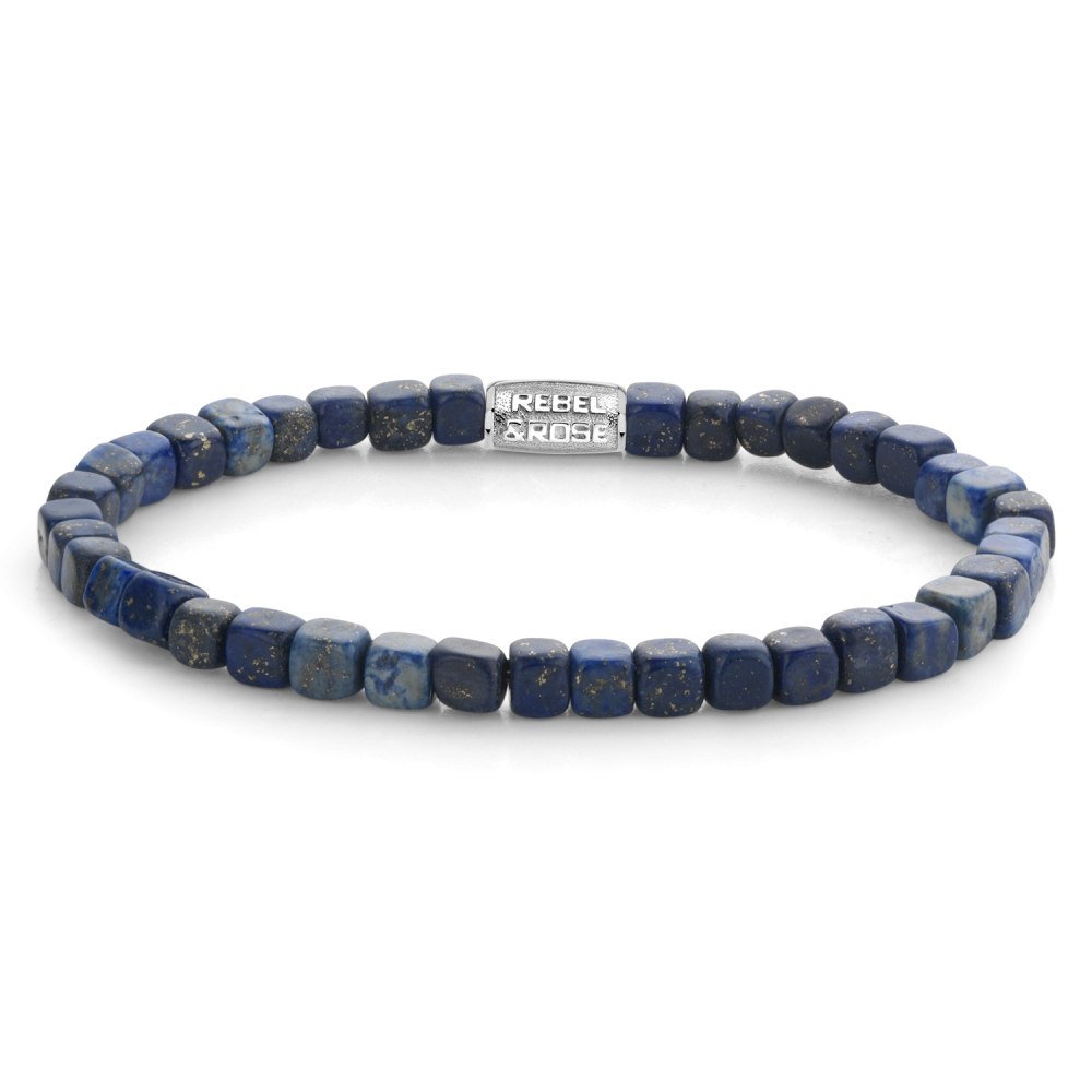 Rebel and Rose Roll The Dices - Lapis Lazuli 4mm Bracelet