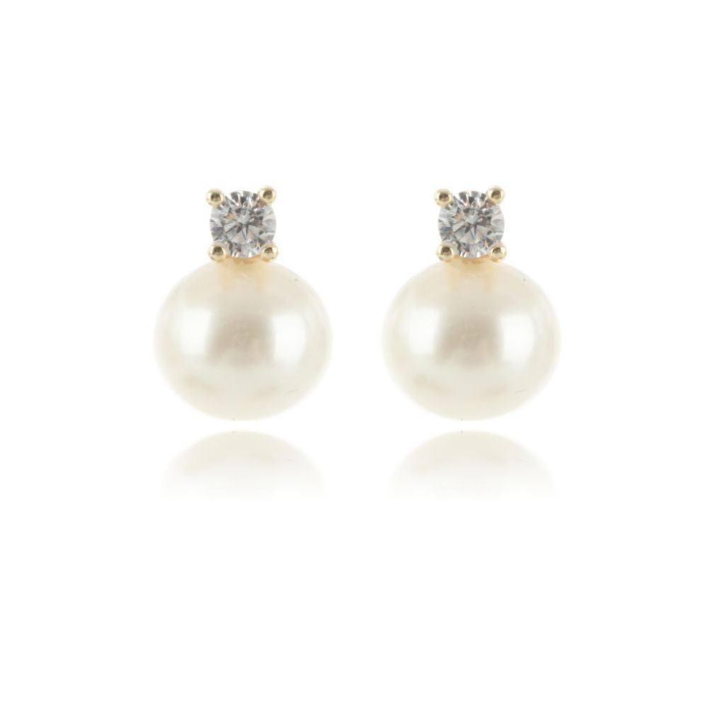 OCEANS NOOSA FRESHWATER PEARL EARRINGS GOLD