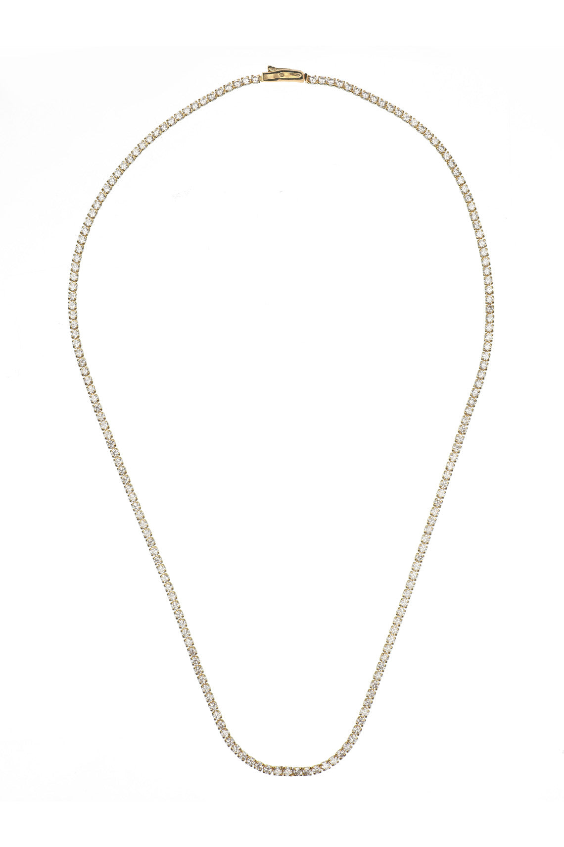 SYDNEY SOIRÉE  2MM TENNIS NECKLACE 42CM GOLD