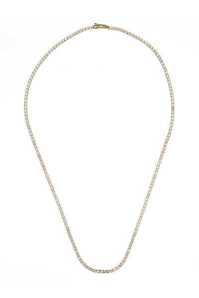 SYDNEY SOIRÉE  2MM TENNIS NECKLACE 42CM GOLD