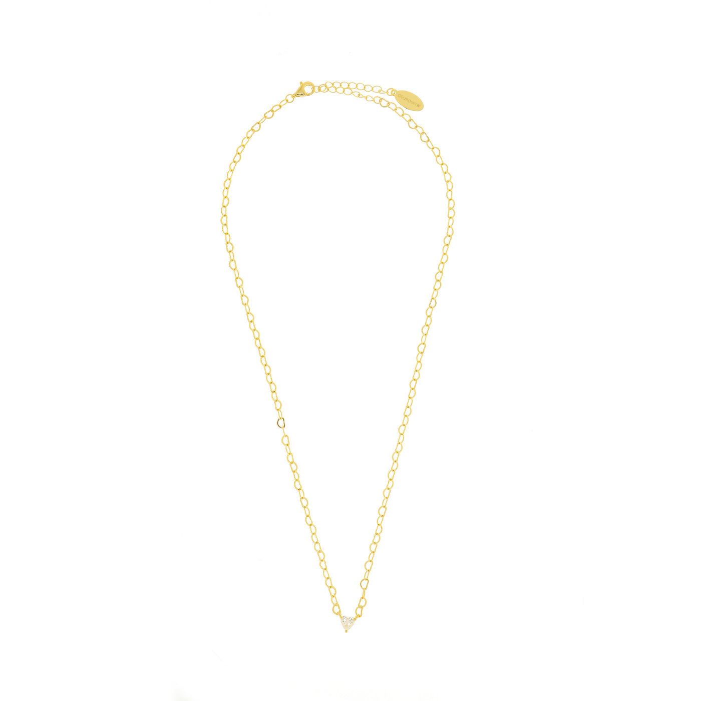 SWEETHEART HEART CHAIN NECKLACE GOLD